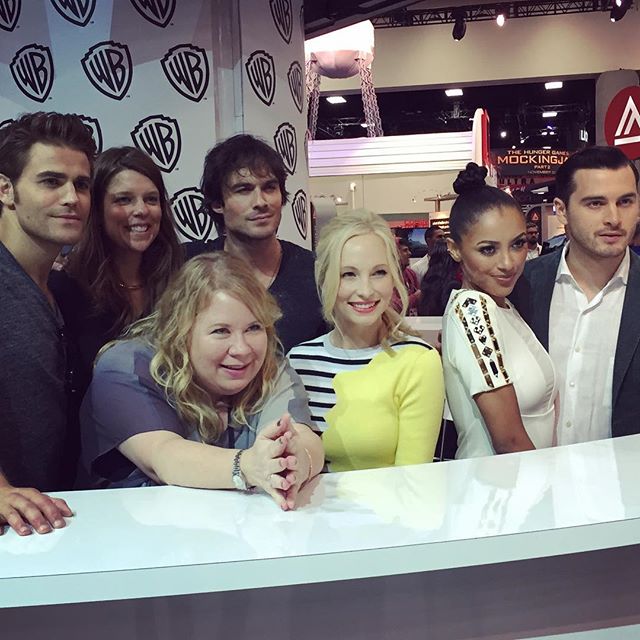 July 12: So great meeting all of our #TVD fans this morning! Thank you all for a great panel and a kick ass super hero weekend Comic Con 2015! 
