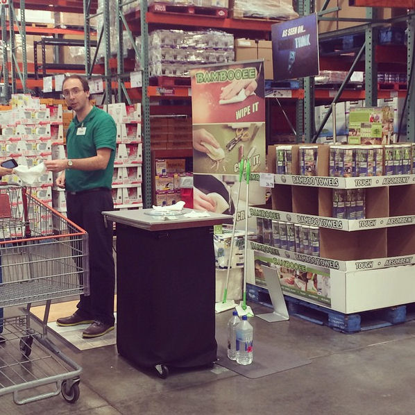 February 14: SPOTTED: Bambooee inventor who slayed on Shark Tank! Only at the Costco in LA can you have a reality show celebrity sighting #fangirl #sharktanksuccessstory
