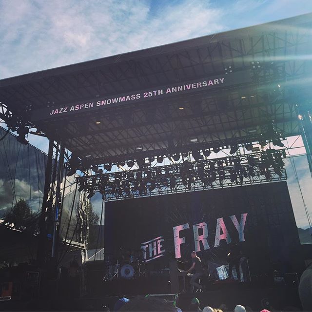 September 7: #thefray #aspenjazzfest2015
